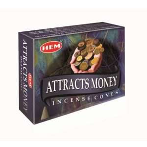 Attracts Money Incense Cones - HEM Brand 10ct