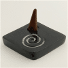 Diamond Shaped Soapstone Cone Burner with Swirl