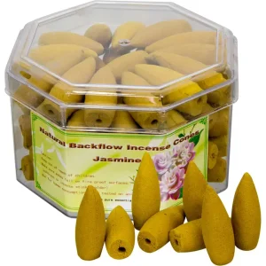 Jasmine Backflow Incense Cones - 70ct