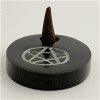 Pentagram Soapstone Incense Cone Burner