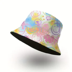 Alternative view of Happy Face Bucket hat - Reversible