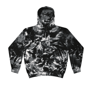 Multi Black Tie Dye Pullover Hoodie