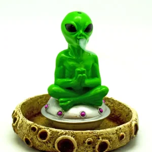 Meditating Alien Incense Burner