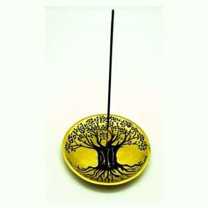 Gold Tree of Life Incense Burner