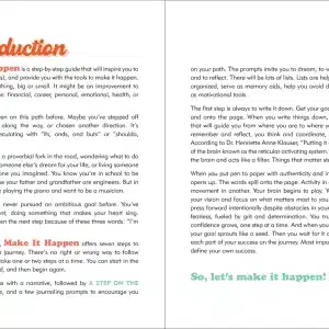 Alternative view of Make it Happen - A Journal to Identify and Actualize Your Goals