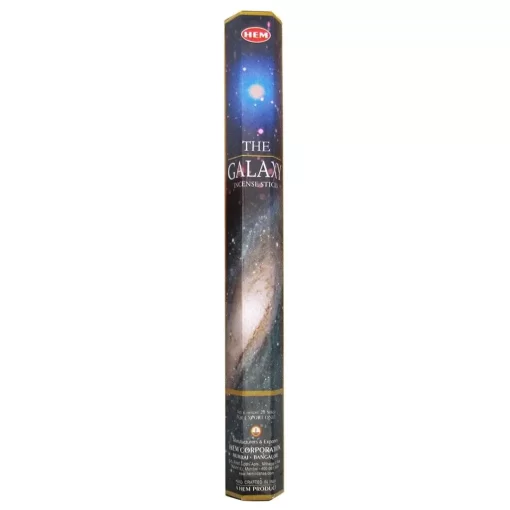 The Galaxy Incense Sticks - Package: Each incense stick is 6 inches long. Each packet contains 20 incense sticks that burn between 30-40 minutes, depending on conditions.