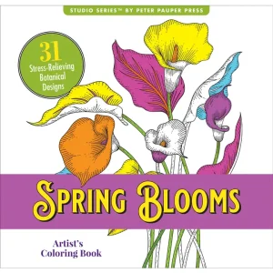 Spring Blooms Artist's Coloring Book