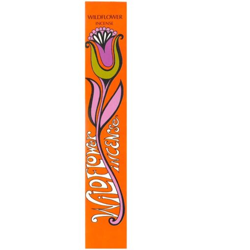 Wildflower Retro Incense Sticks - Package: Each incense stick is approximately 8 inches long. Each packet contains 12 incense sticks that burn between 30-40 minutes, depending on conditions.