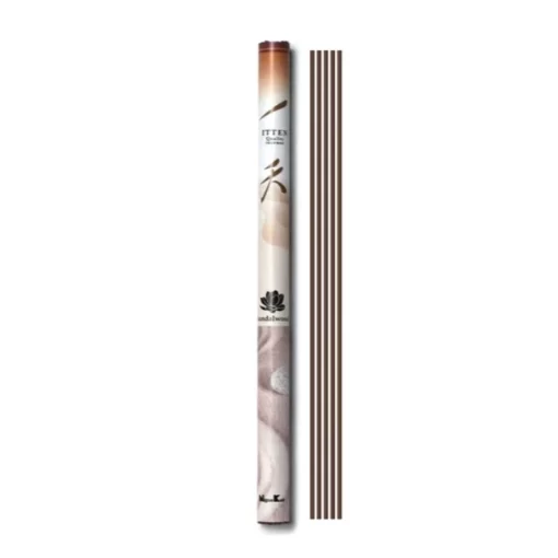 Itten Sandalwood Incense Sticks - Package: Each package contains approximately 30 sticks, with each stick having a burn time for 40-50 minutes, depending on conditions.