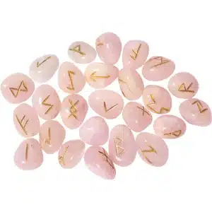 Gemstone Runes Set - Rose Quartz