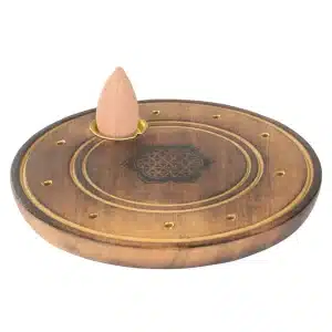 Flower of Life Cone Incense Burner