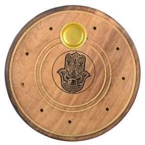 Hamsa Hand Cone Incense Burner