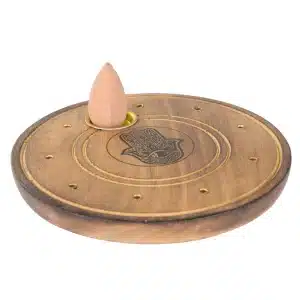 Alternative view of Hamsa Hand Cone Incense Burner
