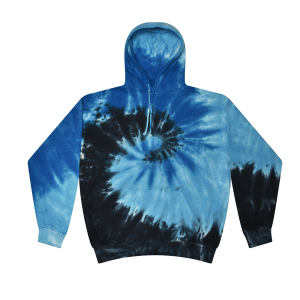 Blue Ocean Tie Dye Pullover Hoodie