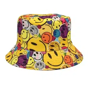 Colorful Smiles Bucket Hat - Reversible