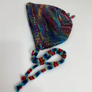 Alternative view of Multi Color Knit Beanie with Drawstring
