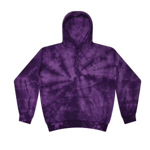 Spider Purple Tie Dye Pullover Hoodie
