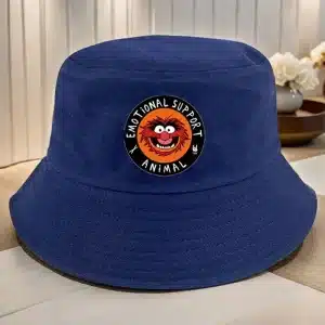 Support Animal Bucket Hat (Blue) - Reversible