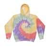 Zen Rainbow Tie Dye Pullover Hoodie