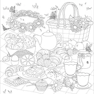Alternative view of Cottagecore Adult Coloring Book