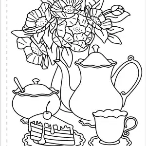 Large Print Coloring Book – Home Sweet Home