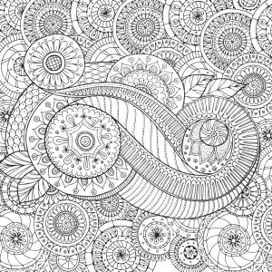 Alternative view of Peaceful Paisleys Artist's Coloring Book