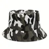 Arctic Camo Bucket Hat - Reversible