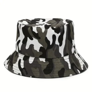 Arctic Camo Bucket Hat - Reversible