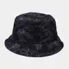 Black Chinese Dragon Bucket Hat - Reversible