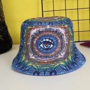 Blue Eye Bucket Hat - Reversible