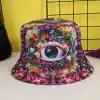 Multi-Color Eye Bucket Hat - Reversible