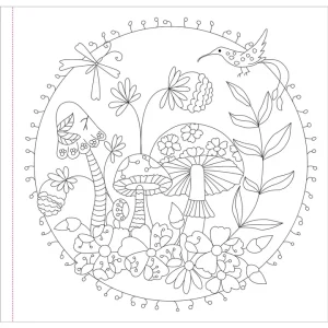 Alternative view of Mushrooms Artist's Coloring Book