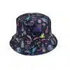 Witchy Bat Bucket Hat - Reversible