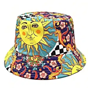 Cosmic Sun Bucket Hat - Reversible