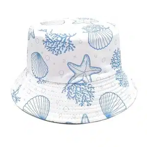 Starfish Shells Bucket Hat - Reversible