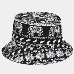 Tibetan Design Bucket Hat - Reversible