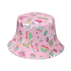 Unicorn Snack Bucket Hat - Reversible