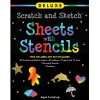 Deluxe Scratch and Sketch Kit (50 Assorted Sheets with Bonus Stencils)