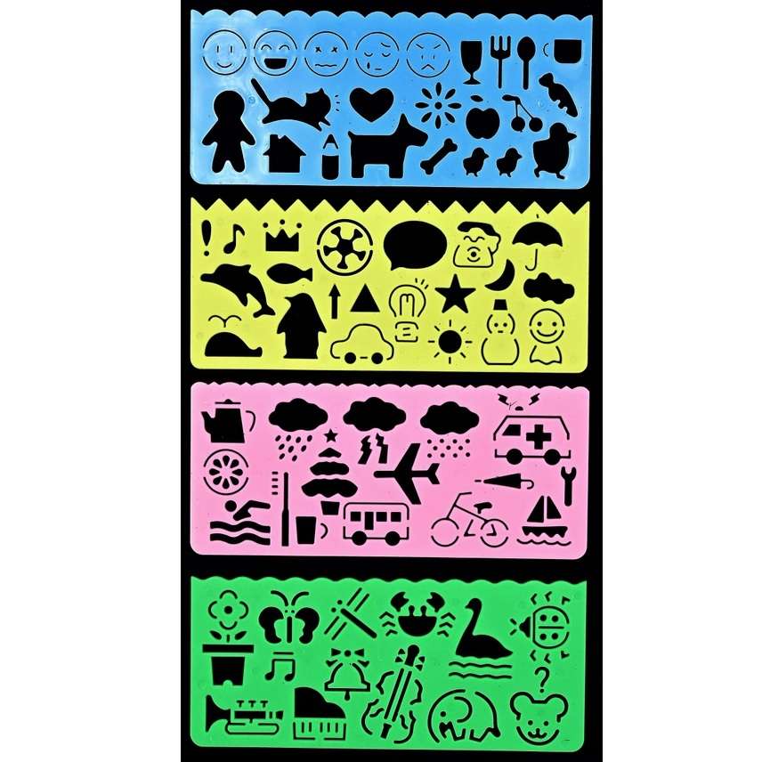 Deluxe Scratch and Sketch Kit (50 Assorted Sheets with Bonus Stencils) - Image 3