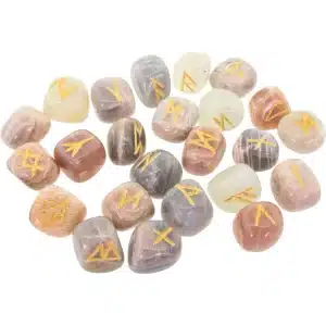 Gemstone Runes Set - Multi Color Moonstone