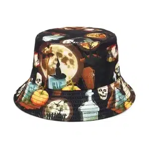 Graveyard Scene Bucket Hat - Reversible