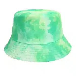 Green Tie Dye Bucket Hat - Reversible