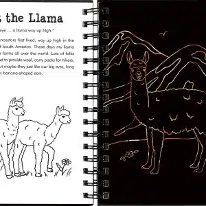 Alternative view of Llamas and Friends Scratch and Sketch