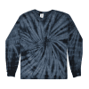 Spider Navy Tie Dye Long Sleeve T-Shirt