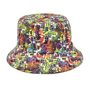 Graffiti Throwback Bucket Hat - Reversible