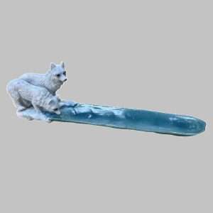 Wolves Drinking Incense Burner