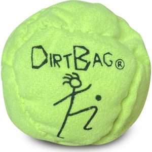 Neon yellow Dirtbag Classic footbag
