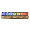 Incense Burner Box, Wooden - 7 Chakras Celestial