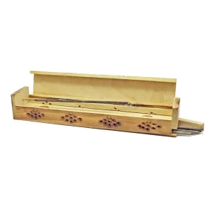 Incense Burner Box, Wooden - 7 Chakras Celestial