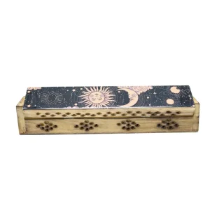Incense Burner Box, Wooden – Sun & Moon Pink